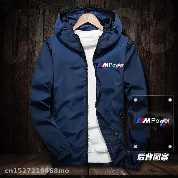 

Motorcycle Jacket Windproof for bmw M Jacket Mobike Riding Hooded Suit Windbreaker Sweatshirts Racing zipper Coat drt