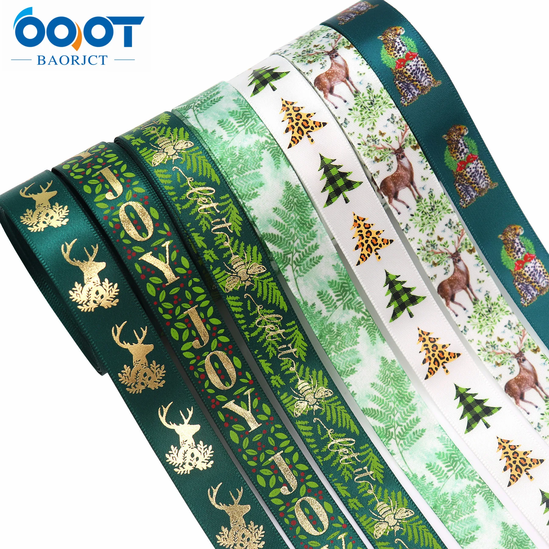 5 Yard Ribbon Christmas Set Tie Carnival Gift Box Packaging Festive Scene Decoration |