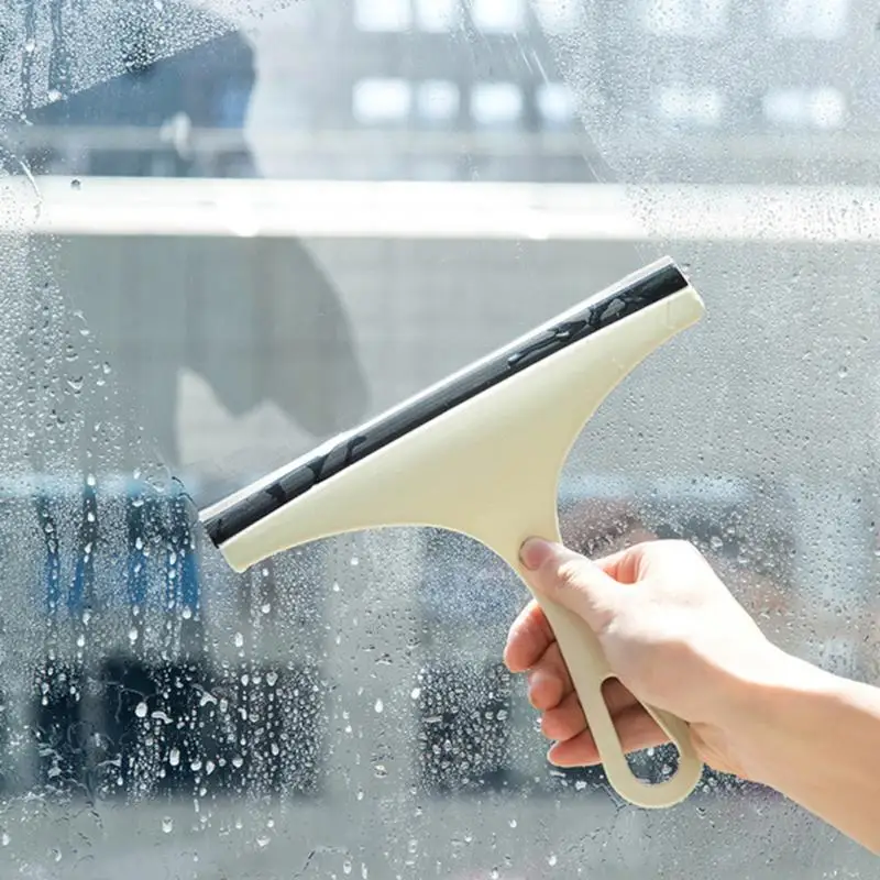 

Bathroom Mirror Cleaner With Silicone Blade & Holder Hook Kitchen Cleaner Car Glass Shower Squeegee Window Glass Wiper Scraper