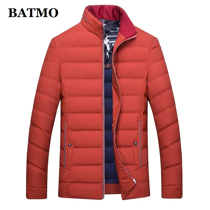 BATMO 2019 Новое поступление осень и зима высокое качество 80% белый утиный пух тонкие