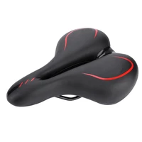 ultra light mountain bicycle road bike soft shock absorption seat saddle replacement silicone bicycle saddle black red