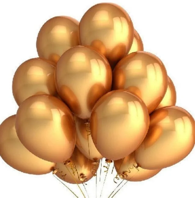

12 Inch Golden Latex Balloons Wedding Birthday party decoration balloon Baby Shower Party decoration supplies kids gift