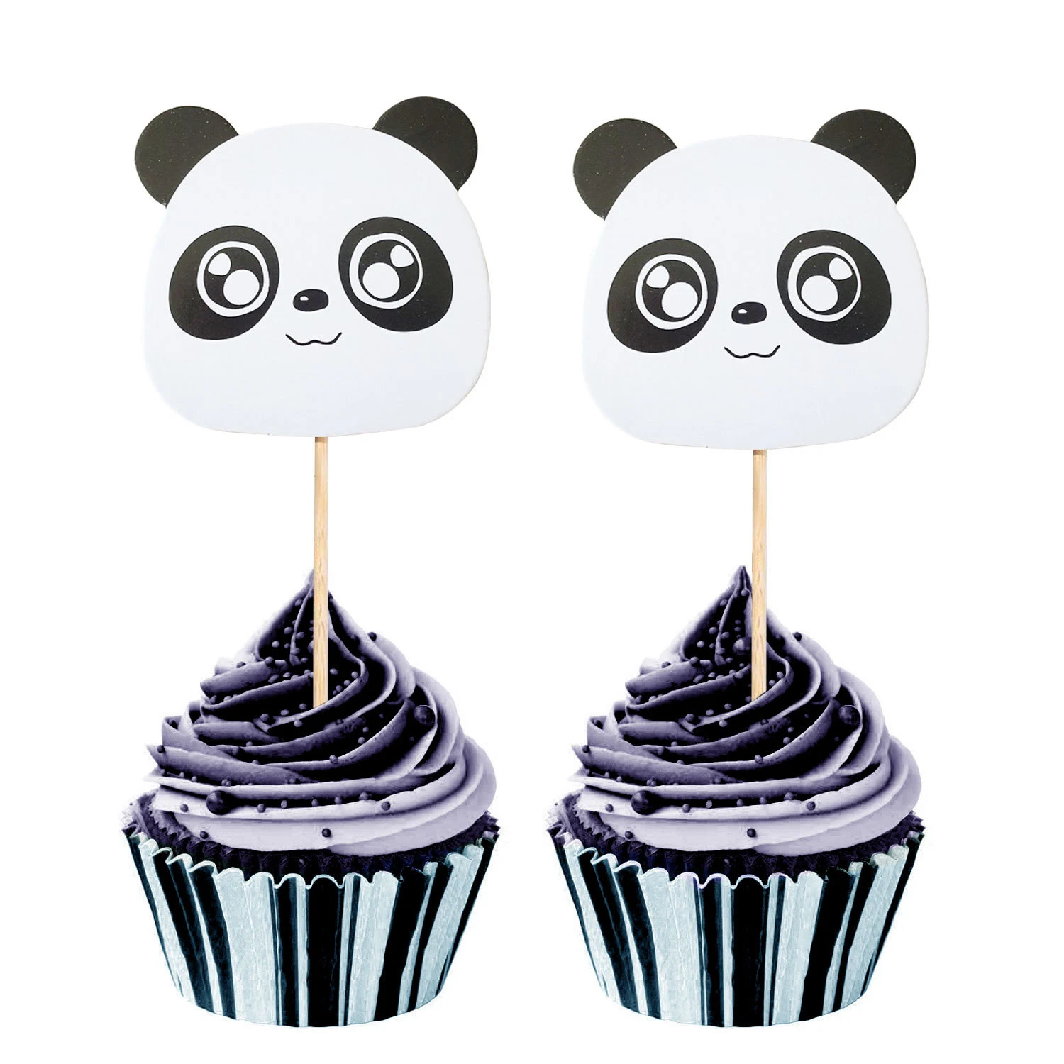 1 сумка 6 шт. DIY мультяшная Милая панда декор для торта мороженое кексы подарки на