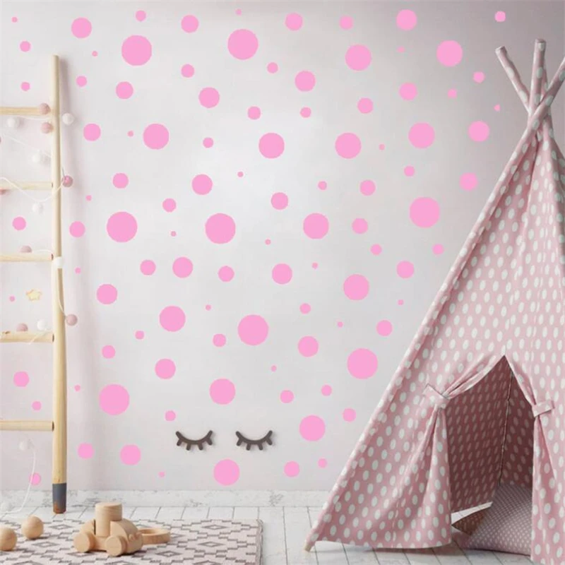

Золотые стикеры в горошек «сделай сам» для детской комнаты, настенные Стикеры для детской комнаты, Декор для дома, настенные Стикеры для дет...