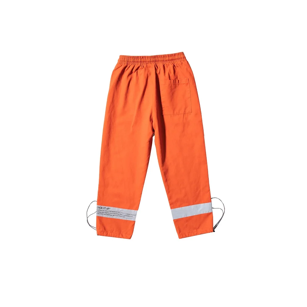 

Cargo Pants 3 M Reflective Stripes Stitching Big Pocket Sports Streetwear Couple Casual Trousers