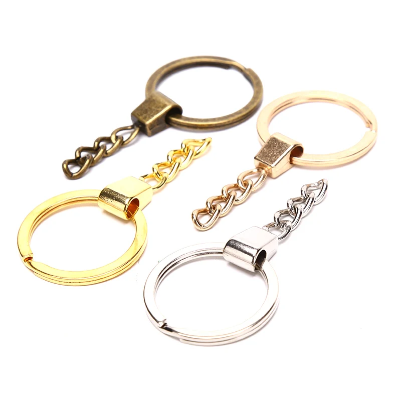 

10Pcs/Set 30mm Metal Ring Key Ring Split Keychain DIY Jewelry Making Craft