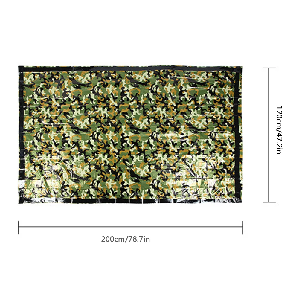 Кемпинг аварийное одеяло камуфляж выживания Спальный мешок Пешие прогулки с