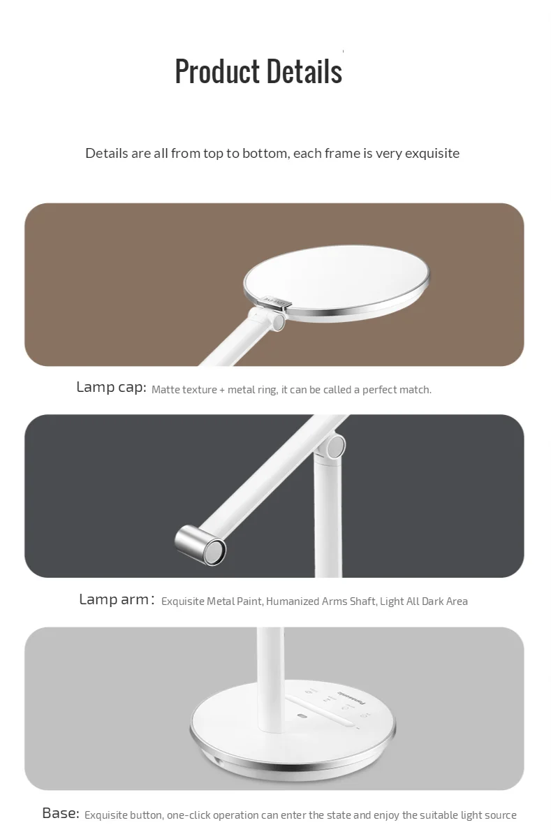 Настольная лампа Panasonic для защиты глаз умный светодиодный светильник чтения с