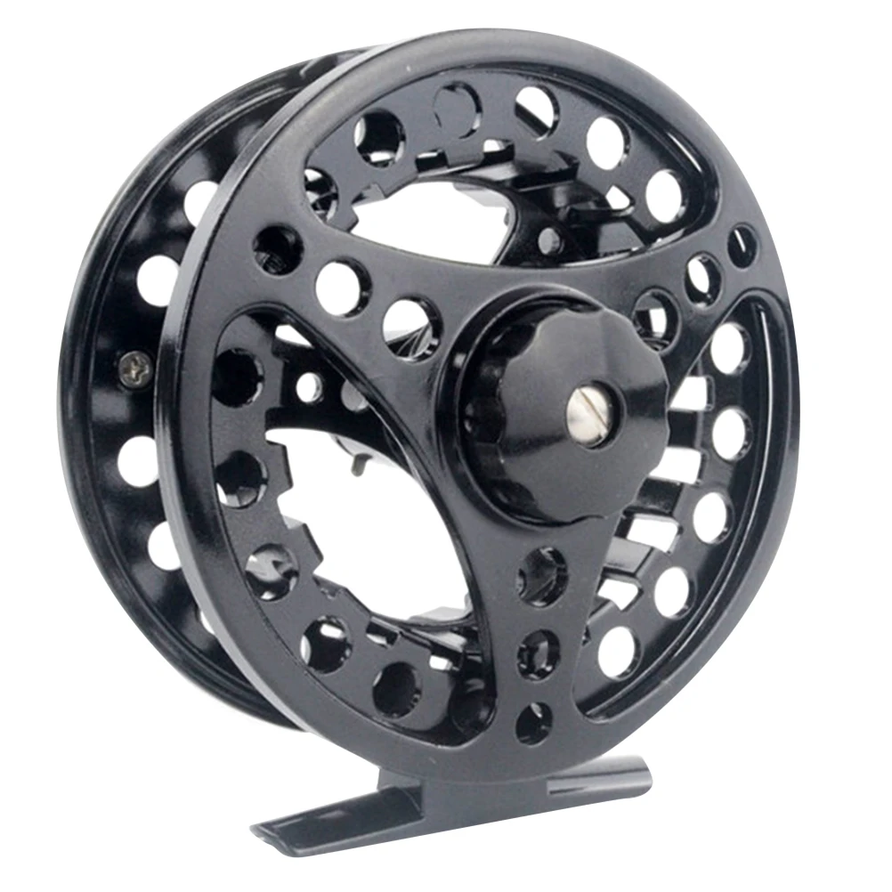

Winter Ice Fishing Reel Aluminium Alloy Fly Fishing Reel Fishing Wheel Rod Wheel Fishing Pole Wheel Black/Silver 95mm Right Hand