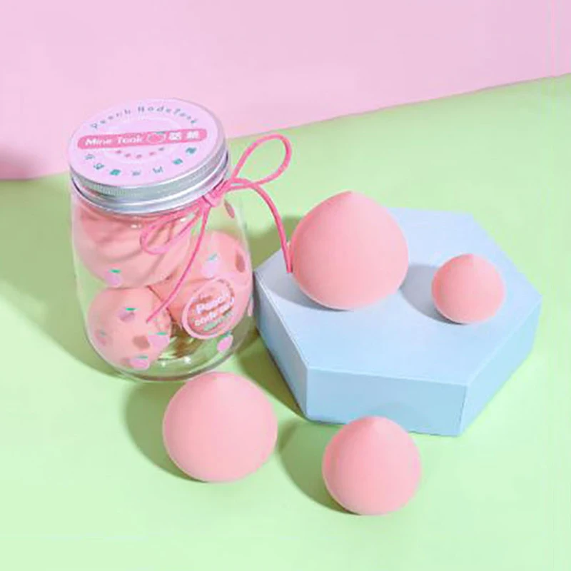 Милая девушка супер мягкое яйцо для макияжа консервированное Персиковое авокадо