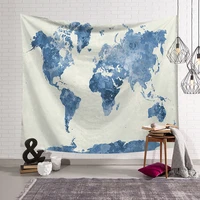 world map wall tapestry yoga starry sky tapestry large fabric decor blanket sleep mat large150x130cm beach towel carpet wall rug