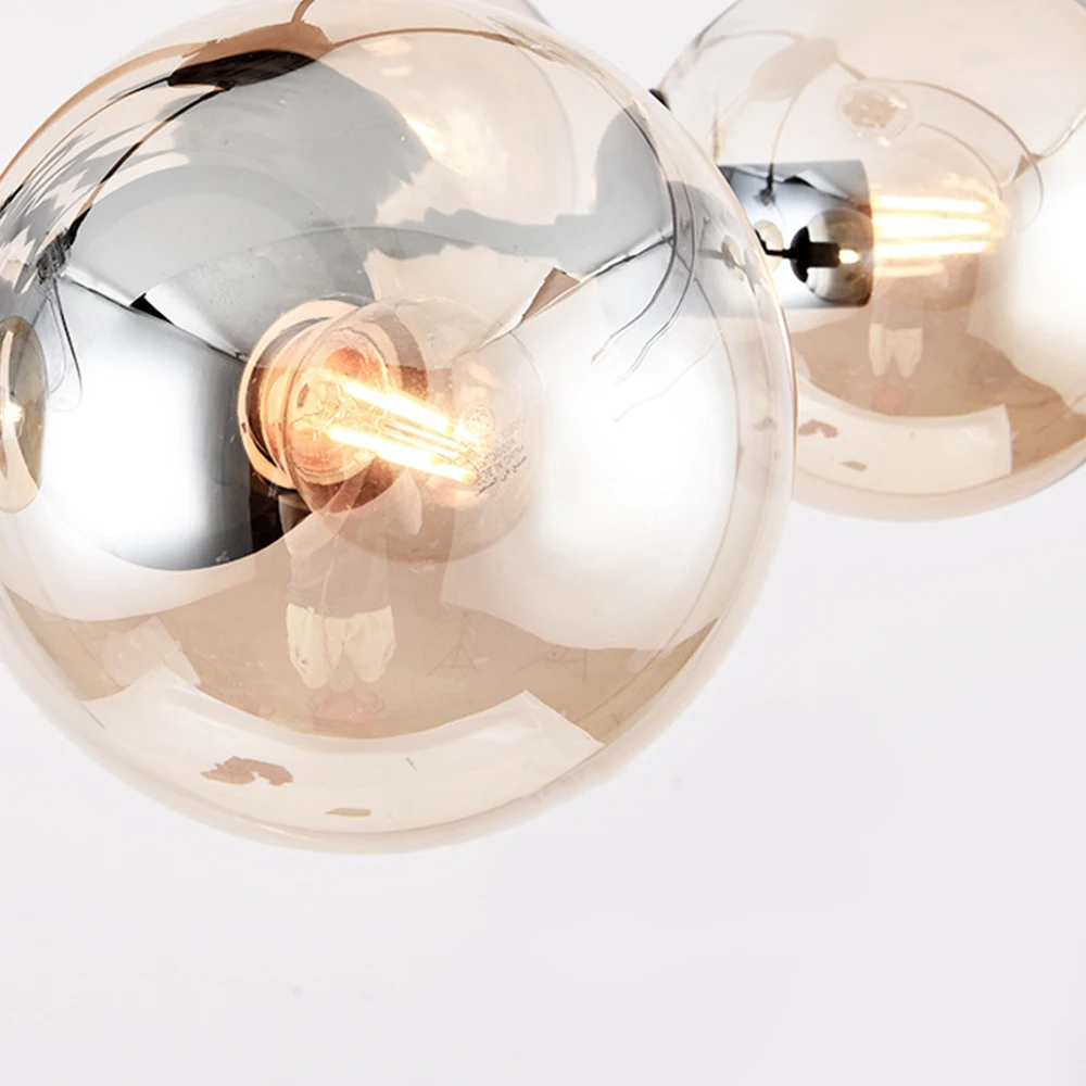 48 дюймов Невидимый потолочный вентилятор с светильник стеклянная лампа