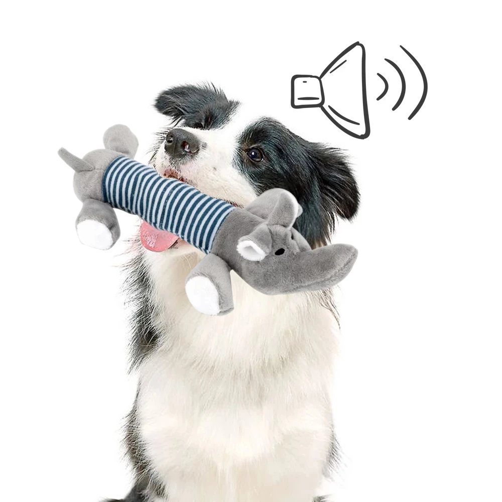 

Chinese Supplier Chew Dog Toys Sound Dolls Dog Cat Plush Funny Toys Elephant Duck Pig Durability