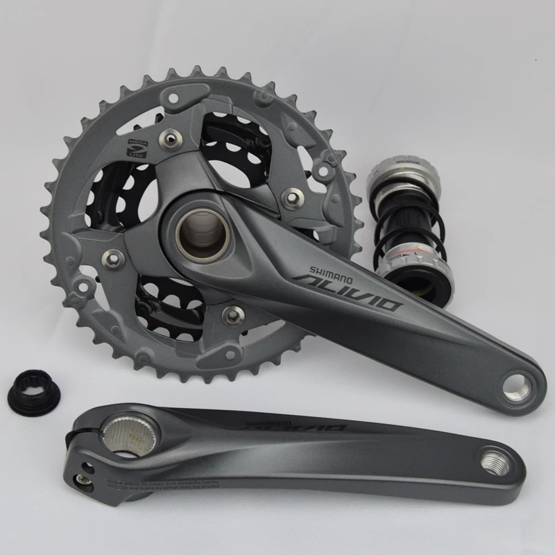 Manivela Pedaleira Shimano Alivio Fc M4050 с Bb для M4000 Hollowtech Запчасти для велосипедов 170/175 мм
