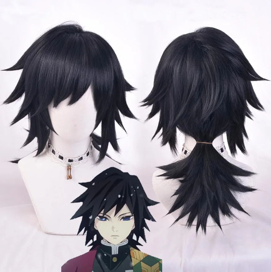 

Anime Demon Slayer: Kimetsu no Yaiba Cosplay Kamado Nezuko Role Playing Wigs Halloween Cosplay Wigs Tanjirou Zenitsu Agatsuma