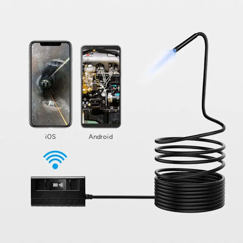 

5.5mm 1080P Wireless WiFi Endoscope Waterproof Inspection Camera W91F