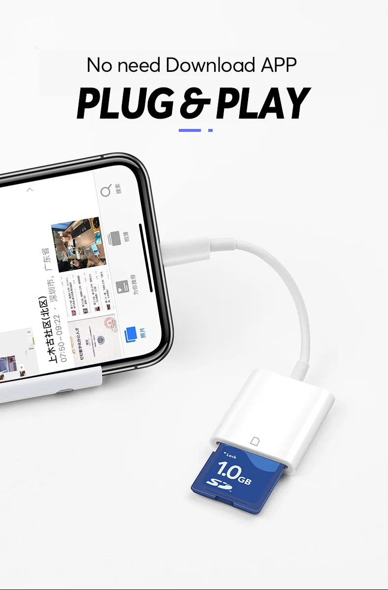UTHAI C27 кард-ридер для SD-Lightning смарт-камера SD карта памяти адаптер для iPhone iPod Apple карты памяти использовать не нужно приложение