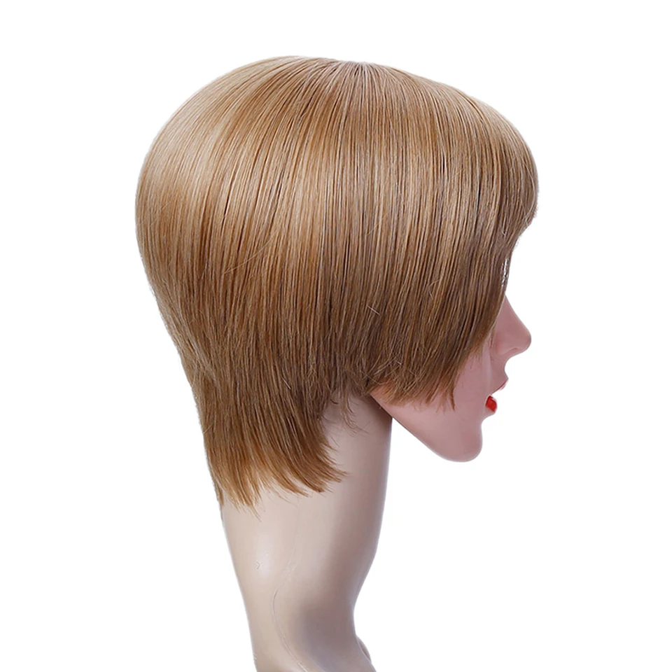 Искусственные волосы натуральные прямые короткие парики стрижка Фея для женщин
