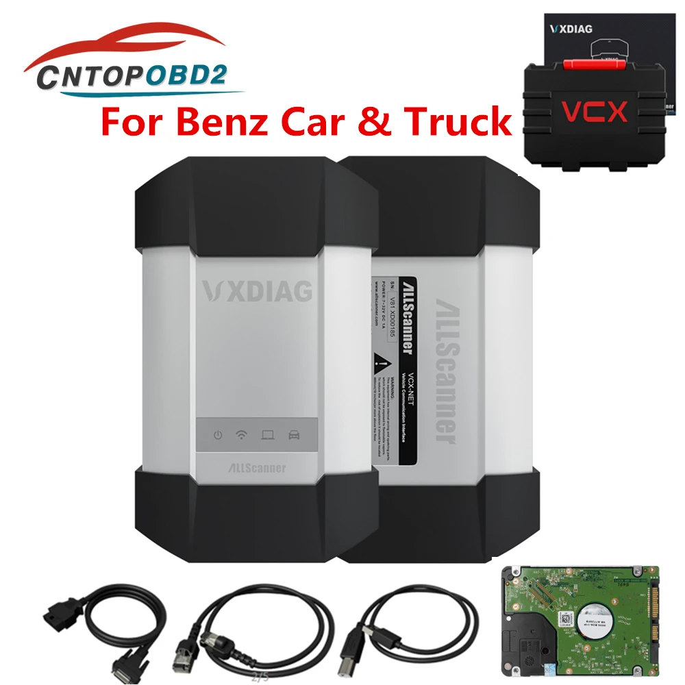 Диагностический инструмент VXDIAG VCX C6 OBD2 для Benz Mercedes лучше чем MB Star C4 C5 сканер кодов