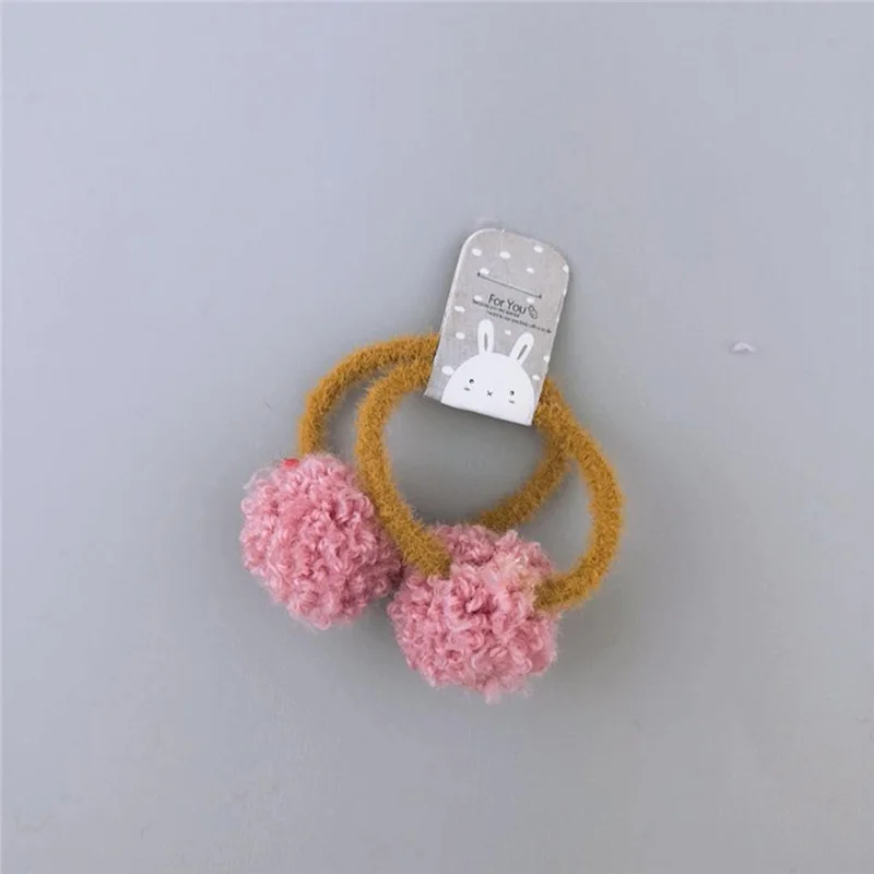 Эластичные резинки для волос карамельного цвета в Корейском стиле 2 шт. милые