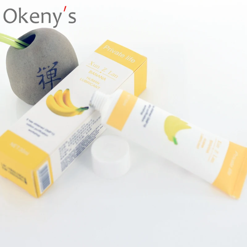 Смазка на водной основе со вкусом банана крем для тела Смазывающий масляный гель