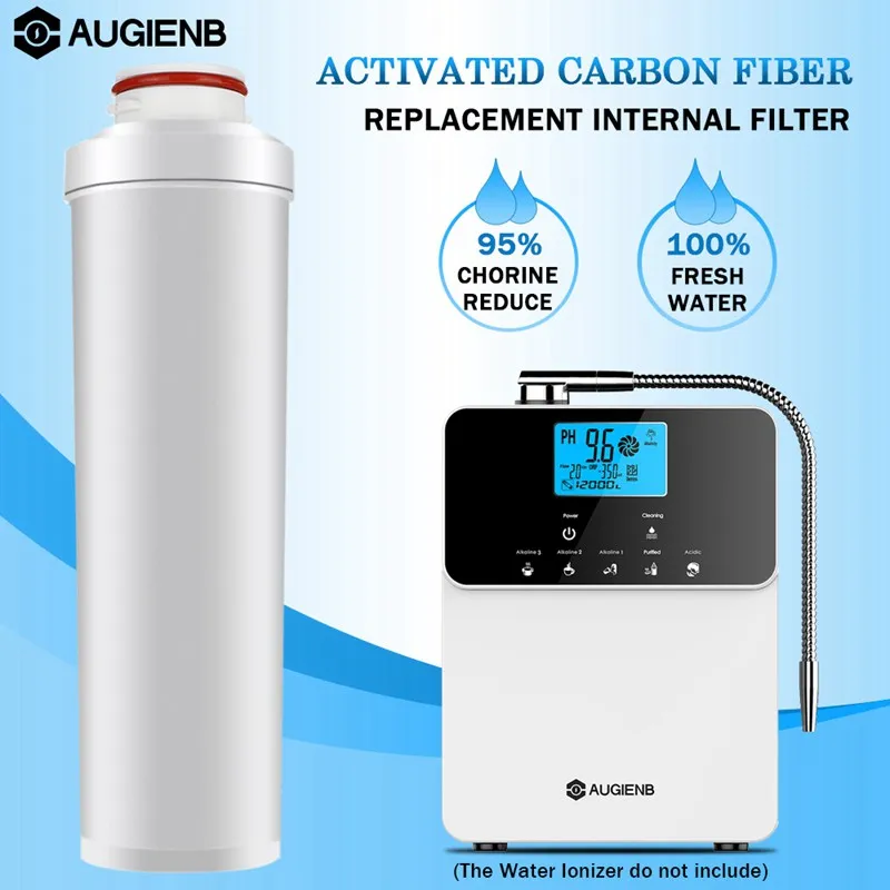 Светло-серый Augienb 12000L ионизатор воды очиститель машина PH3.5-11 щелочной кислотой регулировка 5 режимов настройки автоматическая очистка сенсорный ЖК-фильтр для воды - Цвет: Светло-серый
