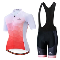 miloto fashion ladies bike suit summer cycling suit suit female mountain bike bike suit retro pattern breathable road bike suit