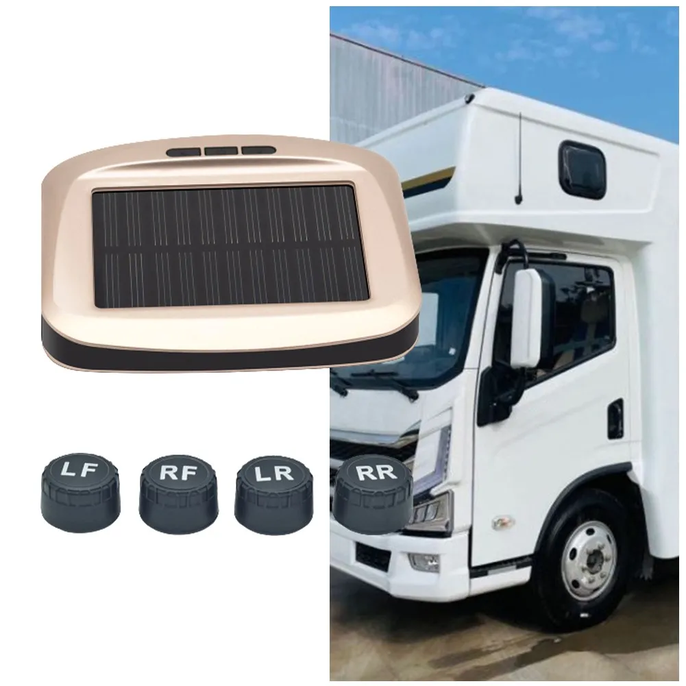 

Car Accessories 5V Tire Pressure Monitoring System TPMS Wireless Solar Power + 4 External Sensors Equippments High Quality