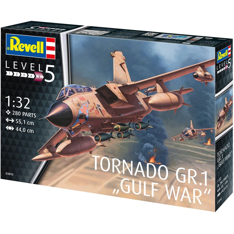 REVELL Сборная модель самолета Модель 1/32 Раф Торнадо GR.1 персиковая война #03892| |