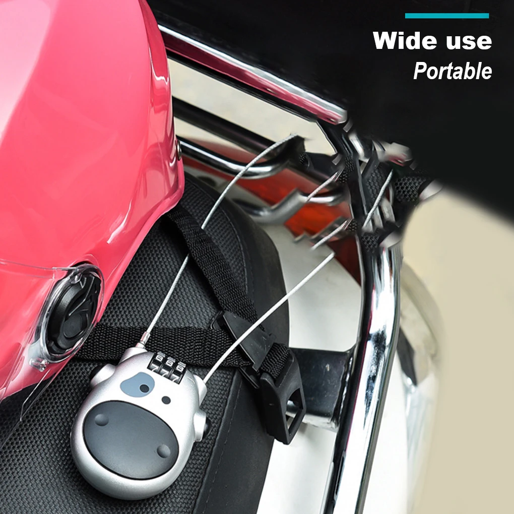 

Universal Password Lock Telescopic Wire Rope Steel Cable Code Lock Suitcase Motorcycle Helmet Password Lock Bicycle Accessories