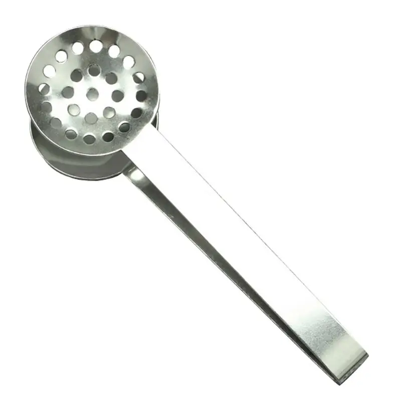 

1pc Creative Tea Bag Squeezer Round Stainless Steel Tea Tong Food Tong Tea Spoon For Kitchen Tea Accessories