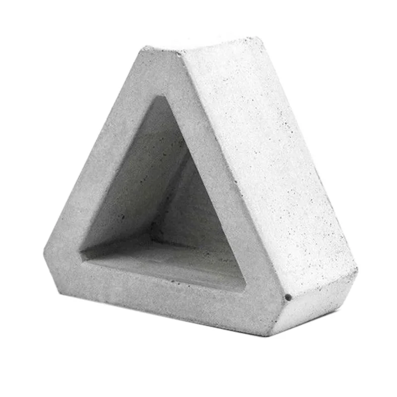 Треугольная силиконовая форма для эпоксидной смолы бетонная глина сочный горшок