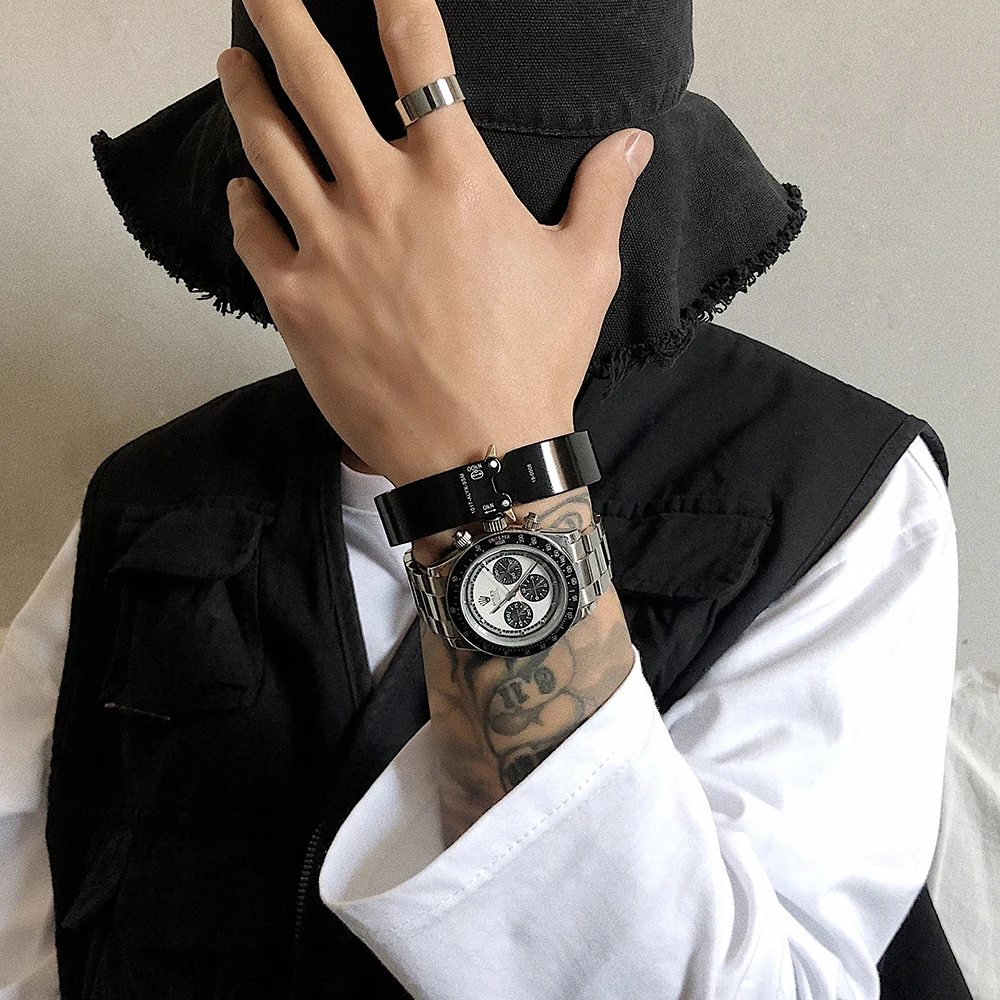 

1017 ALYX 9SM 19-0007 Alyx Bracelet TTitanium Alloy 1:1 High Quality Version Track Men Women ALYX Cuff Bracelet