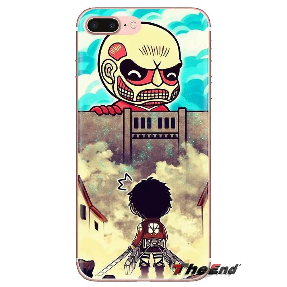 For Xiaomi Mi6 Mi 6 A1 Max Mix 2 5X 6X Redmi Note 5 5A 4X 4A A4 4 3 Plus Pro Transparent Soft Covers Attack on Titan Eren Jaeger |