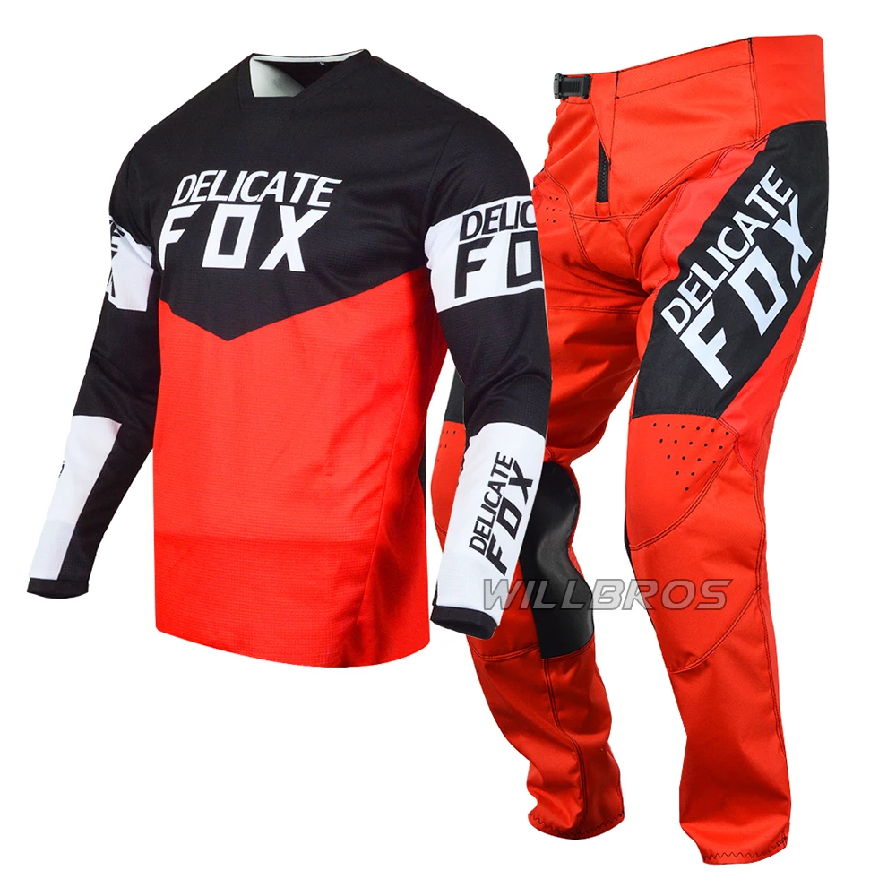 

Motocross Jersey Pants Delicate Fox 180 Revn MX Combo Outfit Gear Set Mountain Bicycle Off-road Suit Enduro ATV UTV Kits For Men