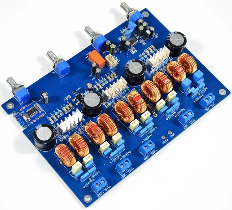 Новый 4 1 канальный усилитель класса D плата TPA3116 Bluetooth (50 Вт * + 100 Вт)|Аксессуары для