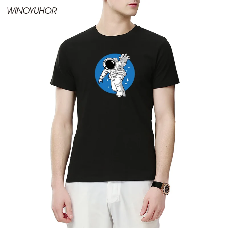 

Мужская футболка с коротким рукавом, круглым вырезом и принтом