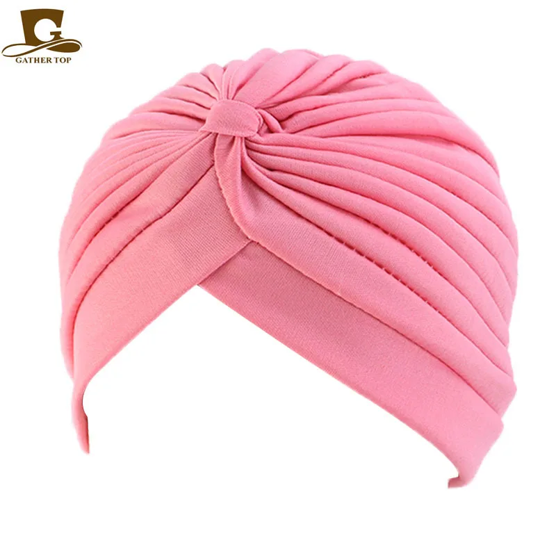 Новый мягкий женский головной убор с узелком и оборками Повседневная Уличная