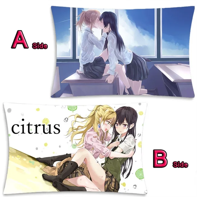 14 Аниме цитрусовые Aihara Yuzu Aihara Mei милый Dakimakura длинная подушка для объятий чехол кровать подушка Pilow крышка 2WAY 35x55 см - Цвет: 14