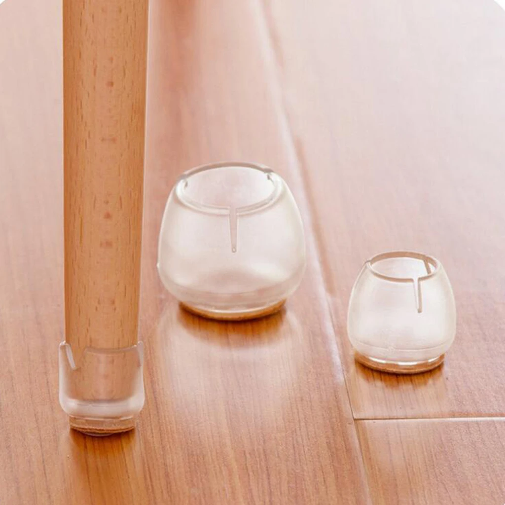 10 шт. протекторы для ножек стула круглые силиконовые колпачки прозрачные стула| |