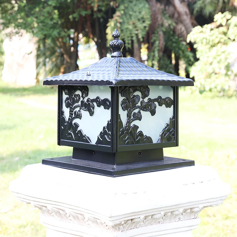 D300 Солнечная энергия столб лампа для ворот настенного крепления двора дома двери