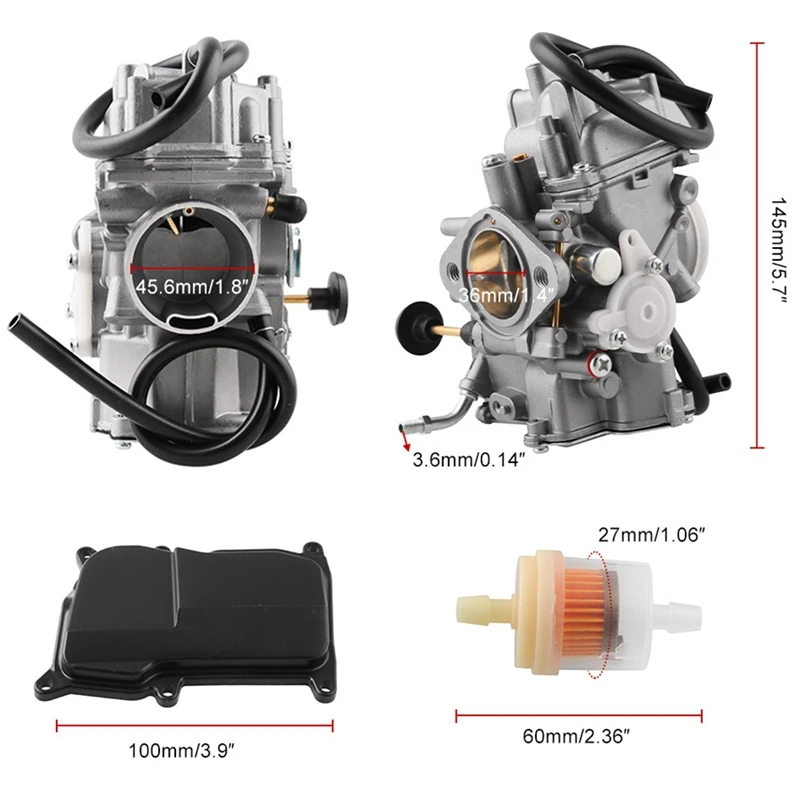 Carburetor Carb for Yamaha ATVs BIG BEAR 350 YFM350 2WD 4WD WARRIOR KODIAK 400 YFM400 | Автомобили и мотоциклы