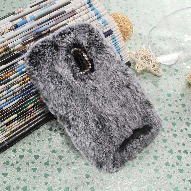 Элегантный милый объемный чехол для телефона с изображением собаки из длинных