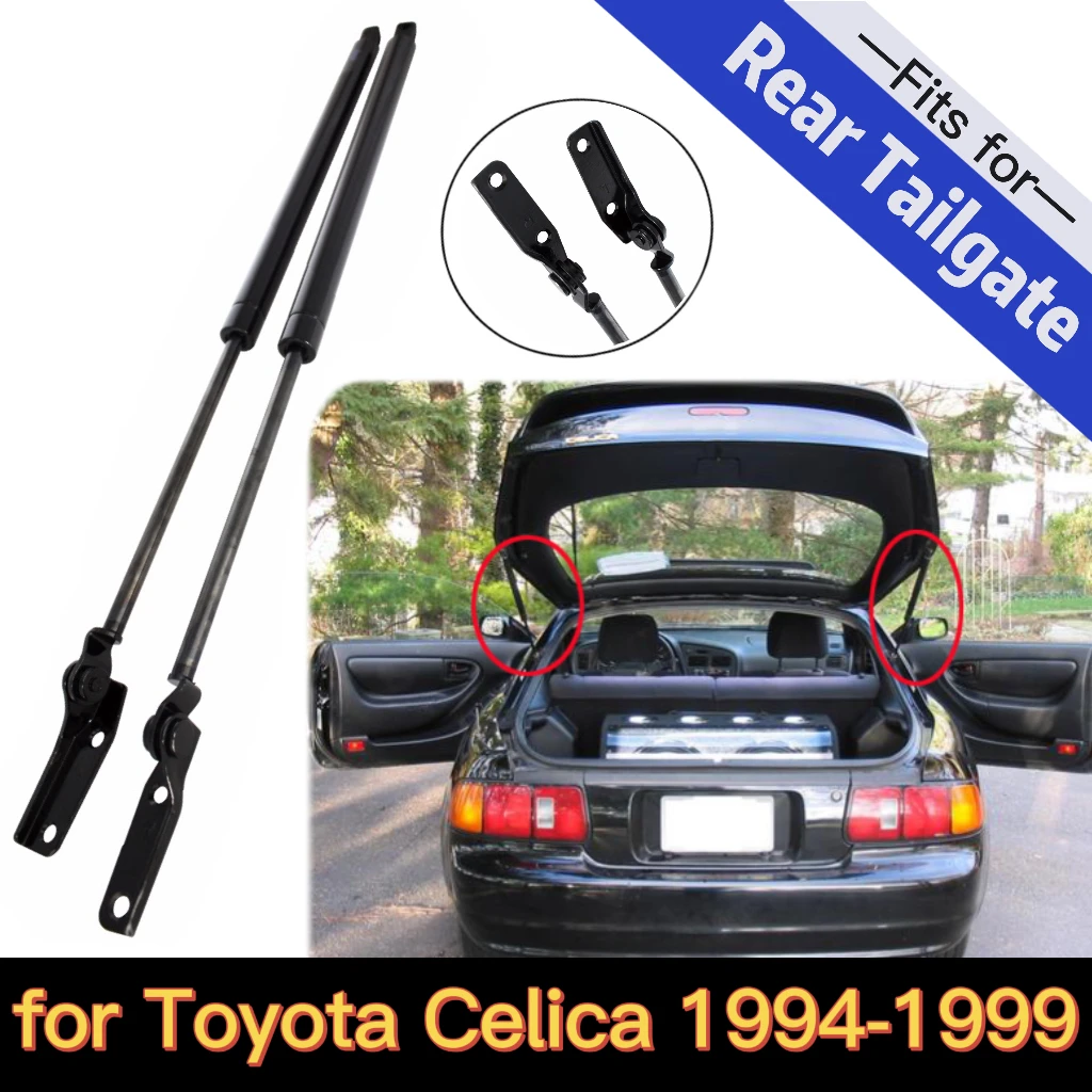 For Toyota Celica 1994-1999 Hatchback Rear Boot Tailgate Trunk Liftgate Gas Struts Springs Lift Supports Dampers Absorber 565mm