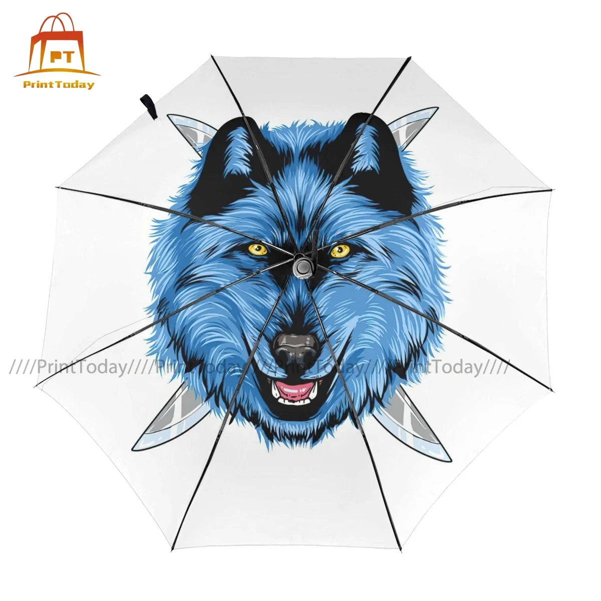

Werewolf Umbrella Waterproof Camping Umbrella Creative Auto Painting Reinforced Umbrella