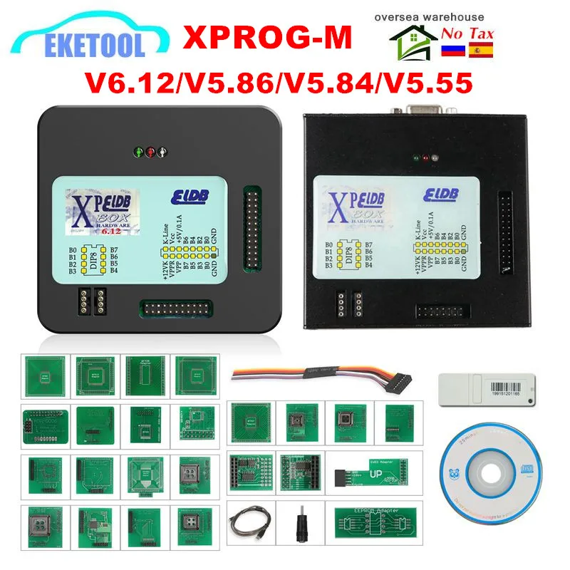 Профессиональный XPROG V6.12/V5.55/5,60/5,84/V5.86 XPROG-M 6,12 ECU Программатор металлический ящик X-PROG обновление EEPROM Программирование инструмент