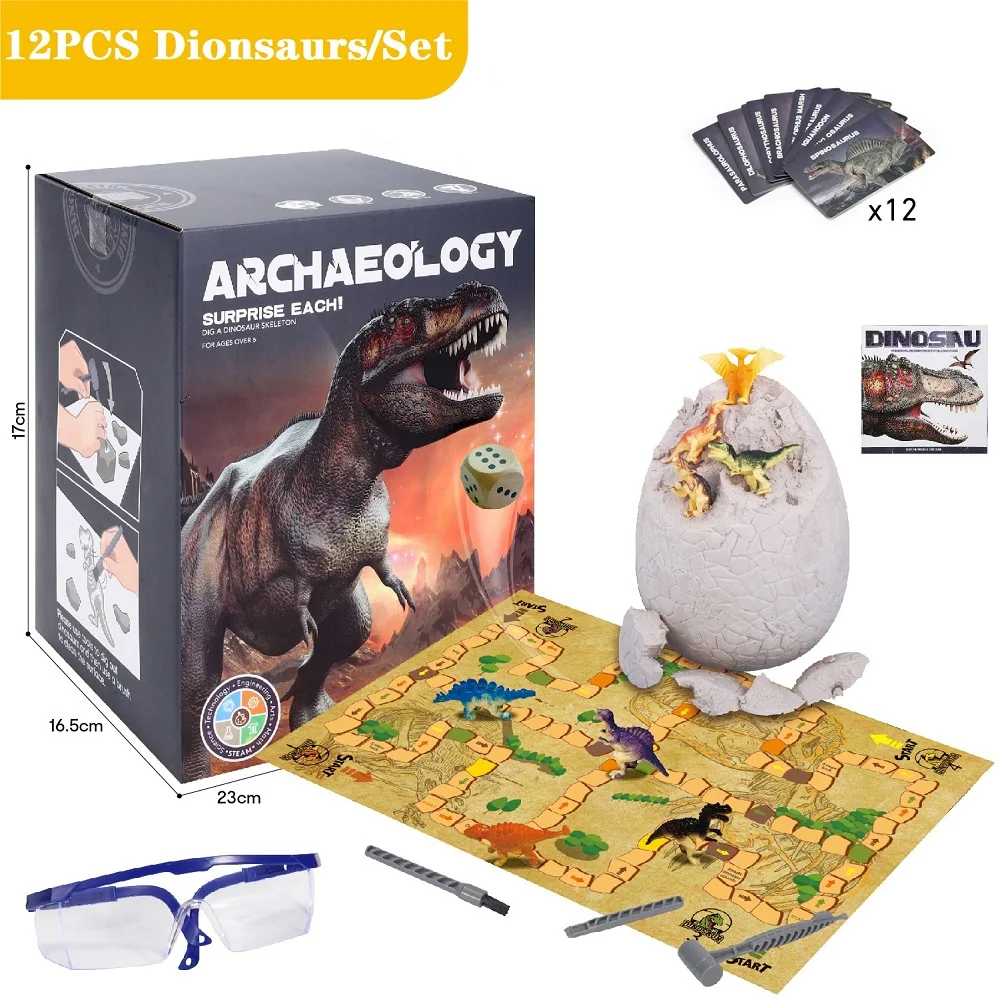 

Dig a Dinosaur Toy Set DIY Digging Archaeology Excavation Science Kit Jurassic Dinosaur Skeleton Fossil Game Kids Birthday Gifts