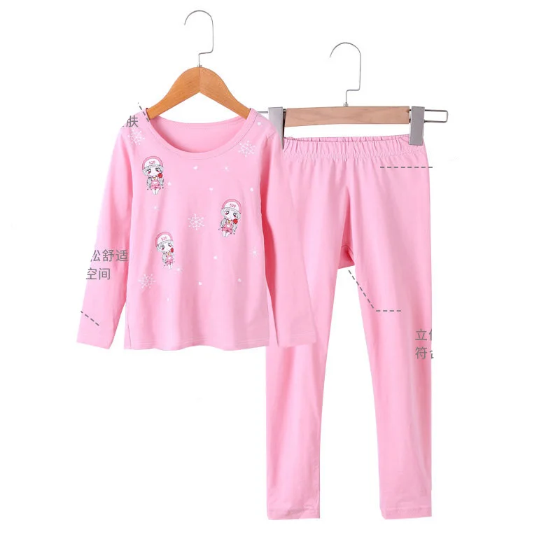 Photo Color Cute Snowman Matching Family Christmas Pajamas Children Korean Cotton Mother Daughter Outfit Pants Matching Christmas Pajama Set - Цвет: Photo Color