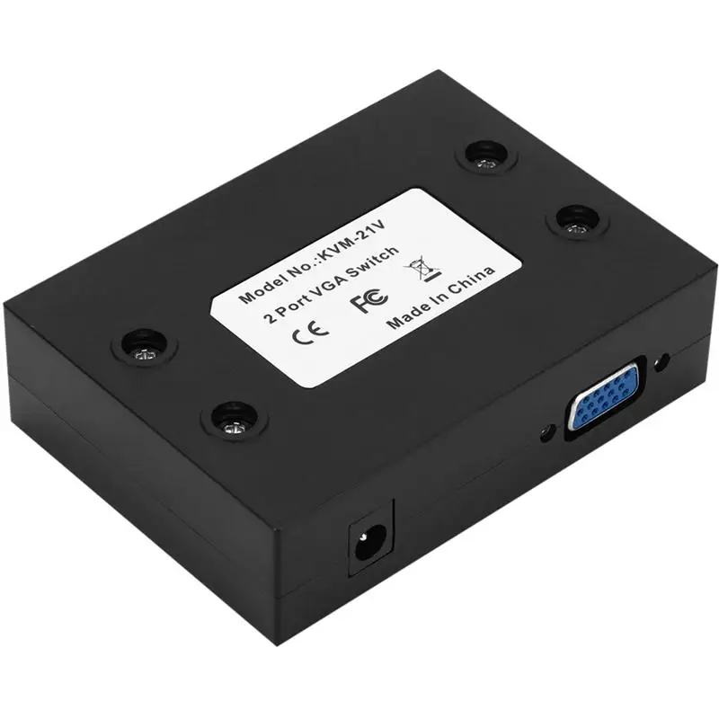 2 порта VGA видео переключатель коробка селектор адаптер ручной Обмен в 1 выход для
