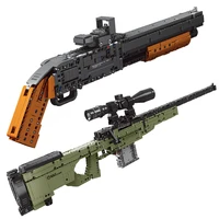 xingbao new arrivals rifle building blocks awm gun model children toys bricks gift military building blocks